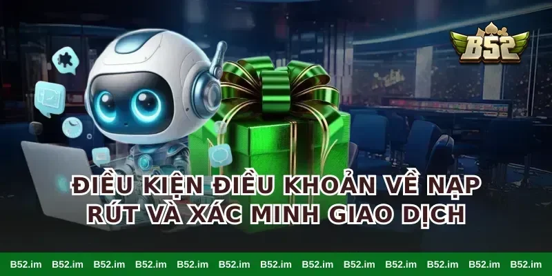 điều kiện điều khoản về nạp rút và xác minh giao dịch